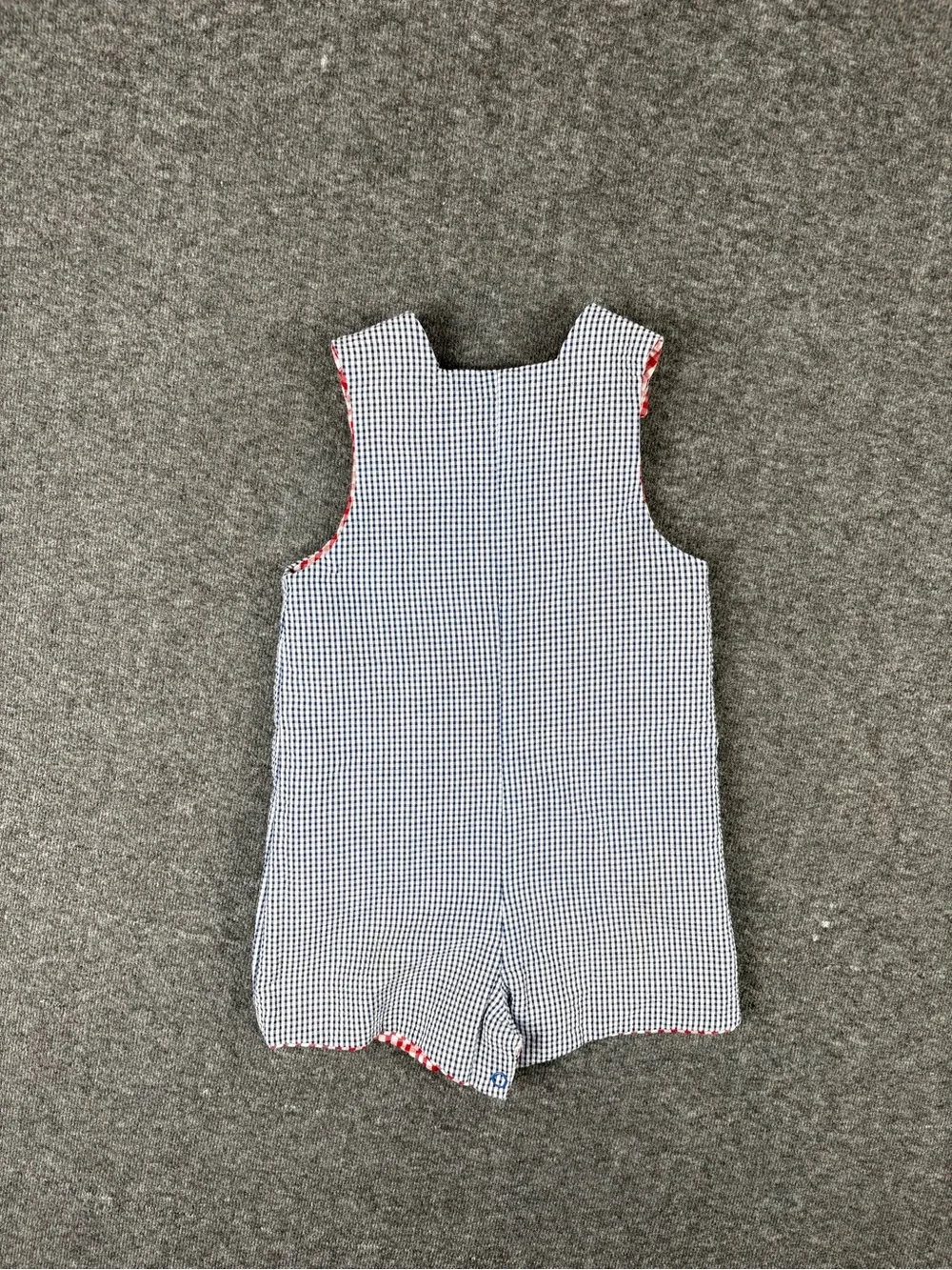 The Bailey Boys 18M Seersucker Reversible Romper Preppy Southern